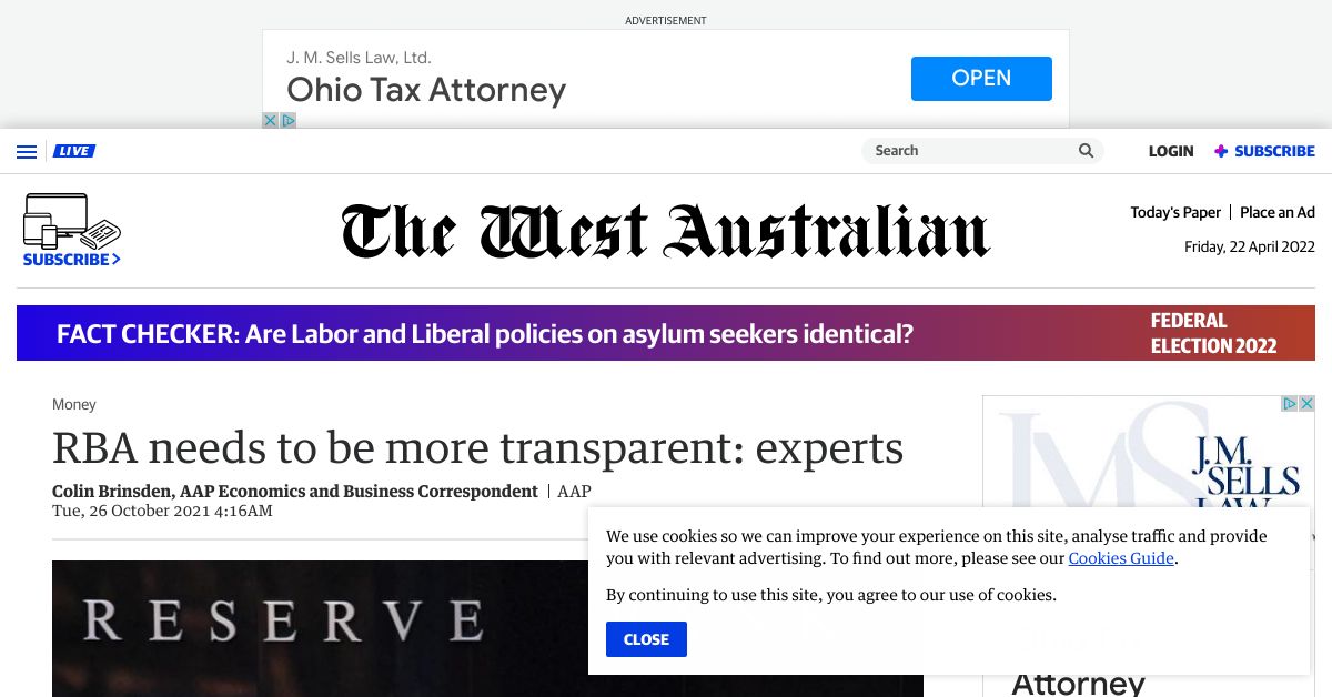 RBA needs to be more transparent experts