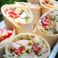 Wrap de salade César (traditionelle & Thermomix)