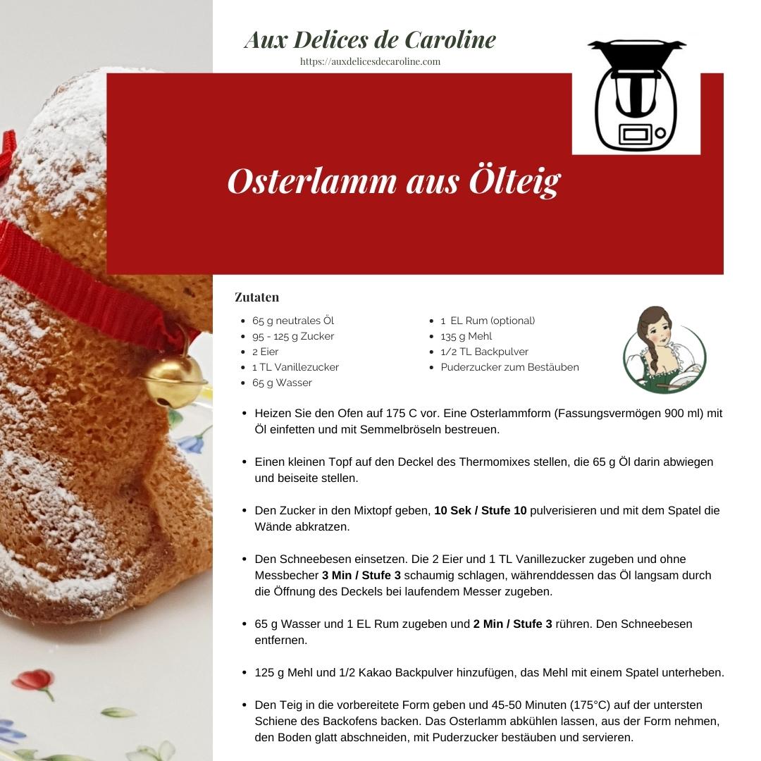 Traditionelles Osterlamm aus Ölteig (traditionell & Thermomix)