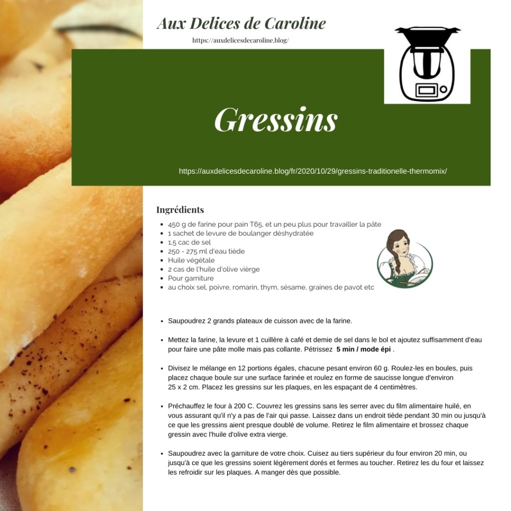 Gressins (Traditionelle & Thermomix)