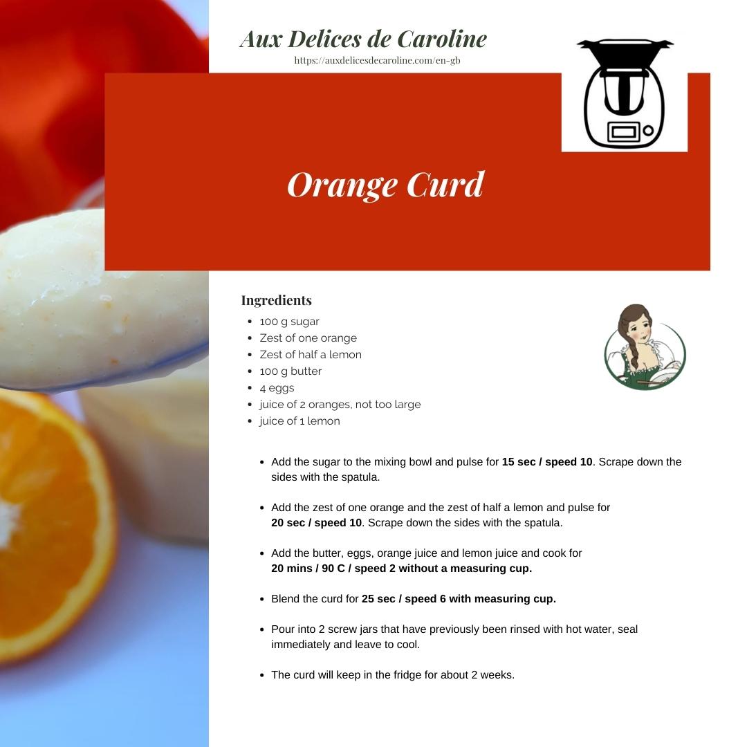 Orange Curd - an orange spread (traditional & Thermomix)