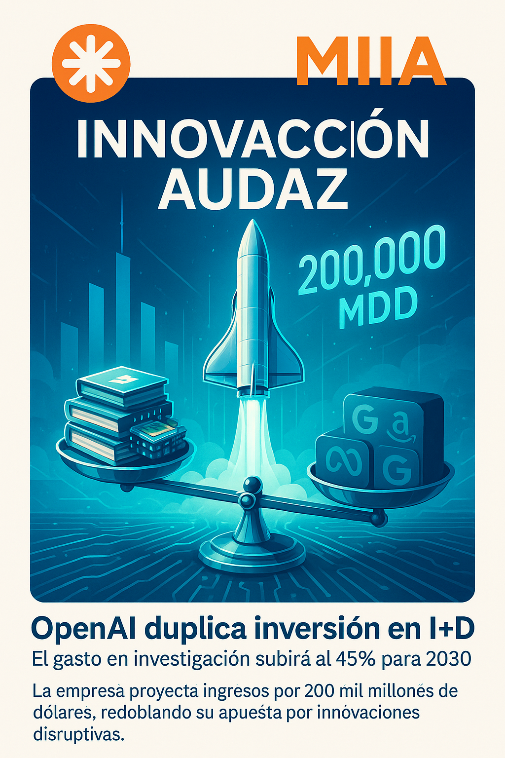 Proyección de OpenAI: 200.000 MDD en ingresos para 2030