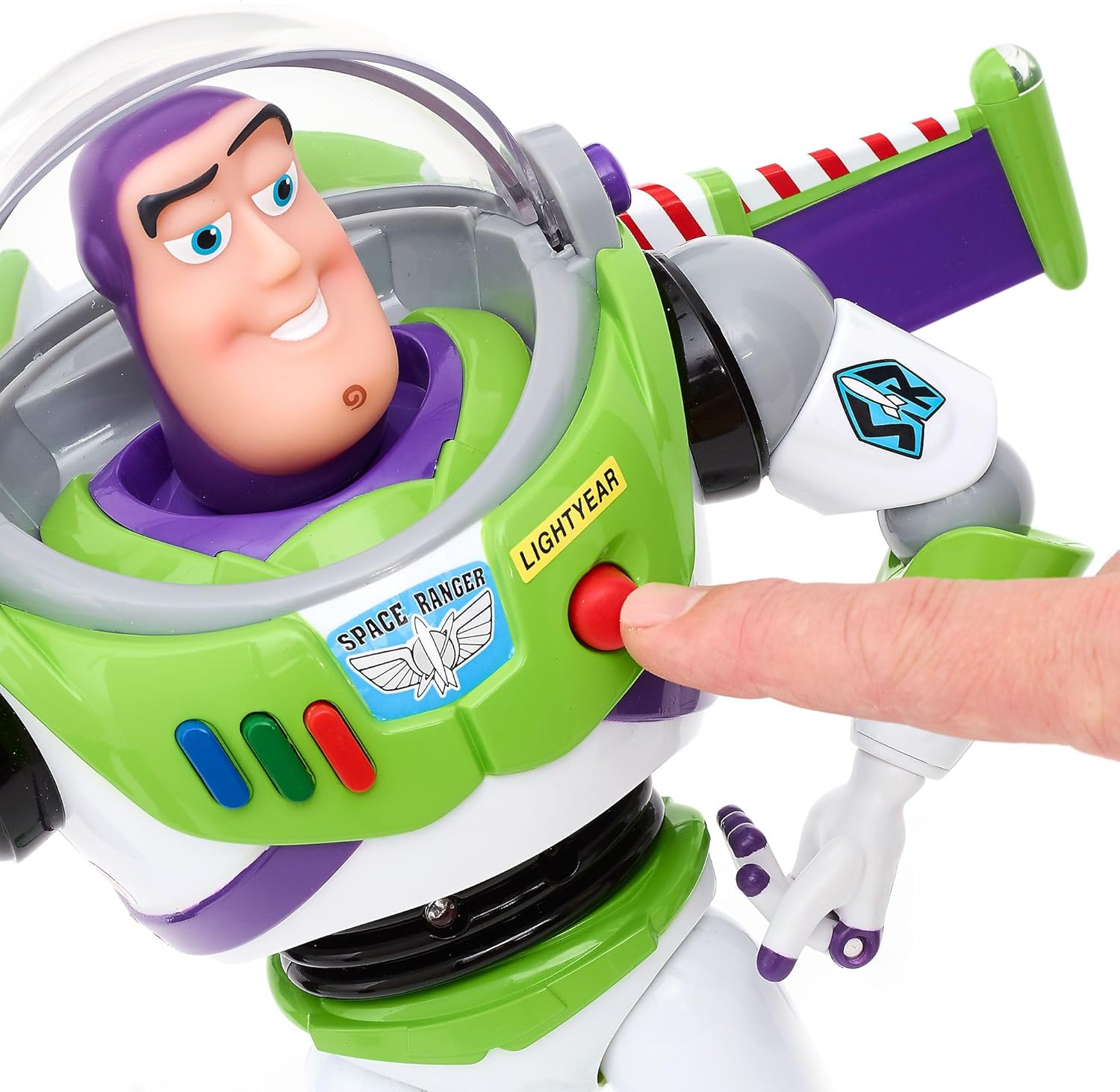 Buzz Lightyear figura interactiva parlante Toy Story - Imagen 4