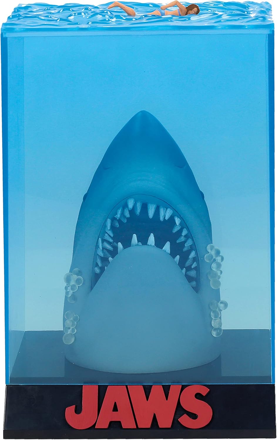 Figura coleccionable Tiburón (Jaws) con podio de exposición, 27 cm - Imagen 3