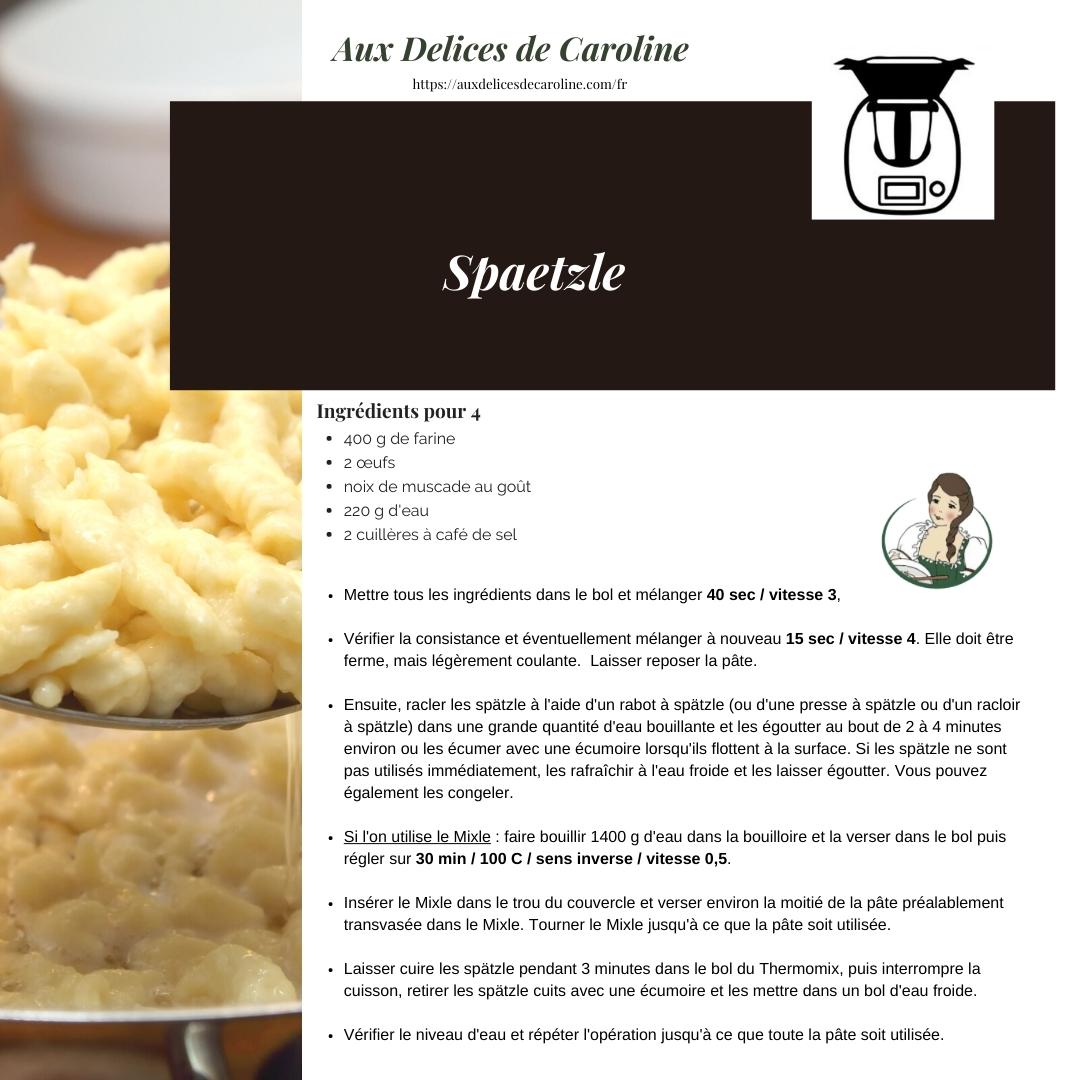 Spaetzle (traditionelle & Thermomix)