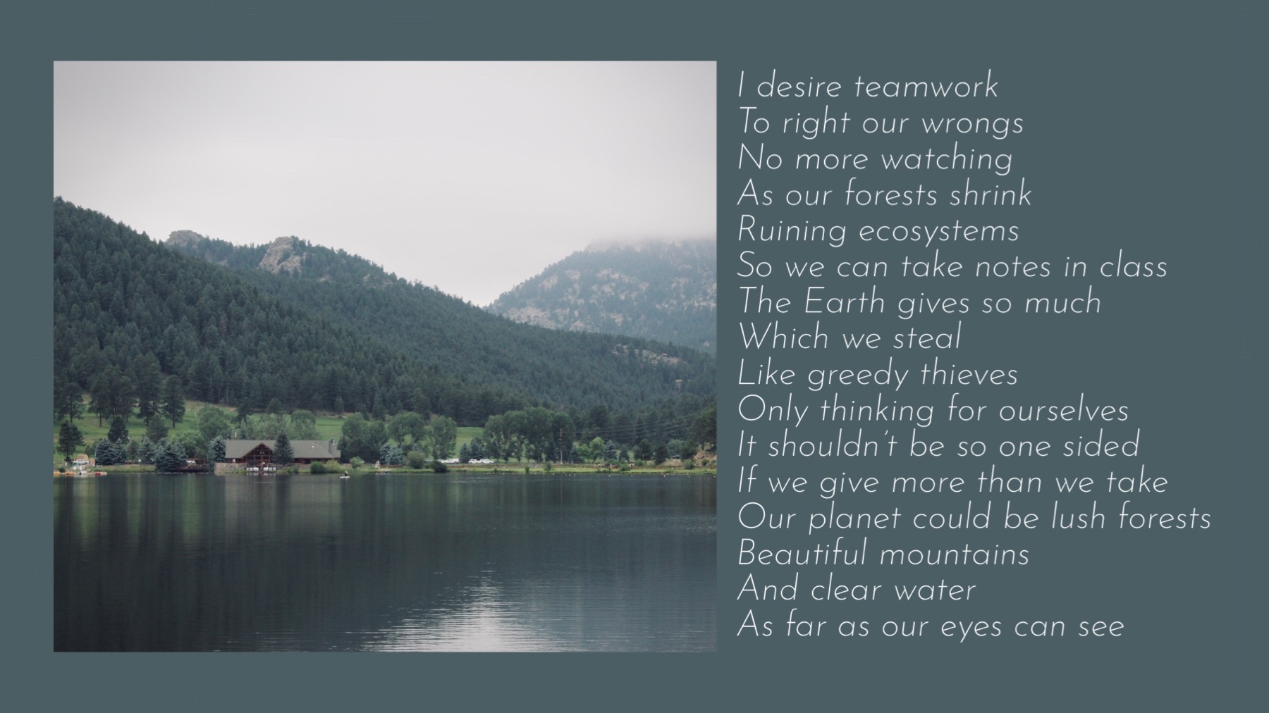 Earth Day Poem