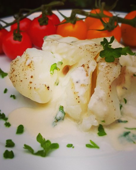Dos de Cabillaud avec sa sauce au citron