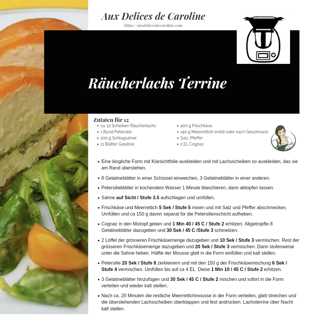 Lachsterrine ohne Backen (traditionel & Thermomix)