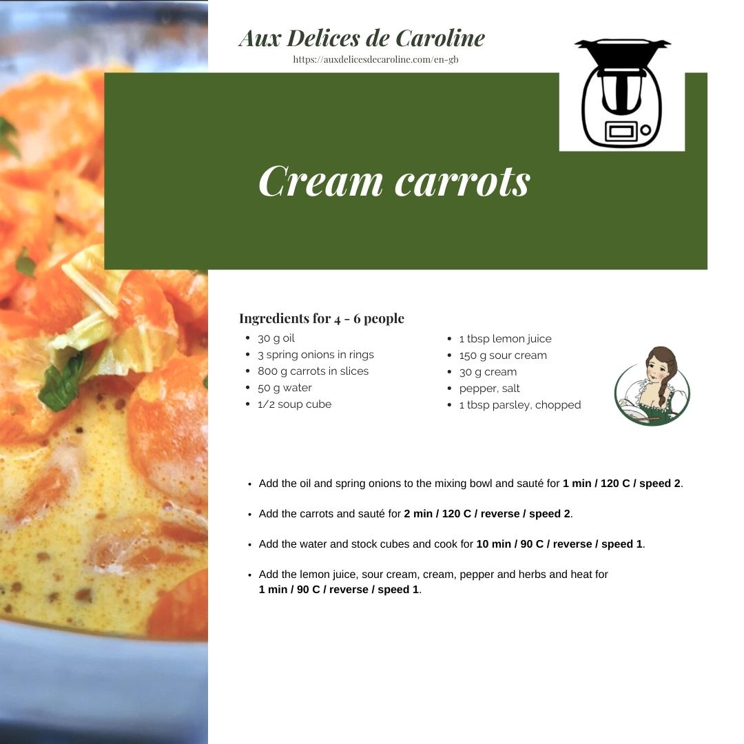 Cream carrots (traditional & Thermomix)