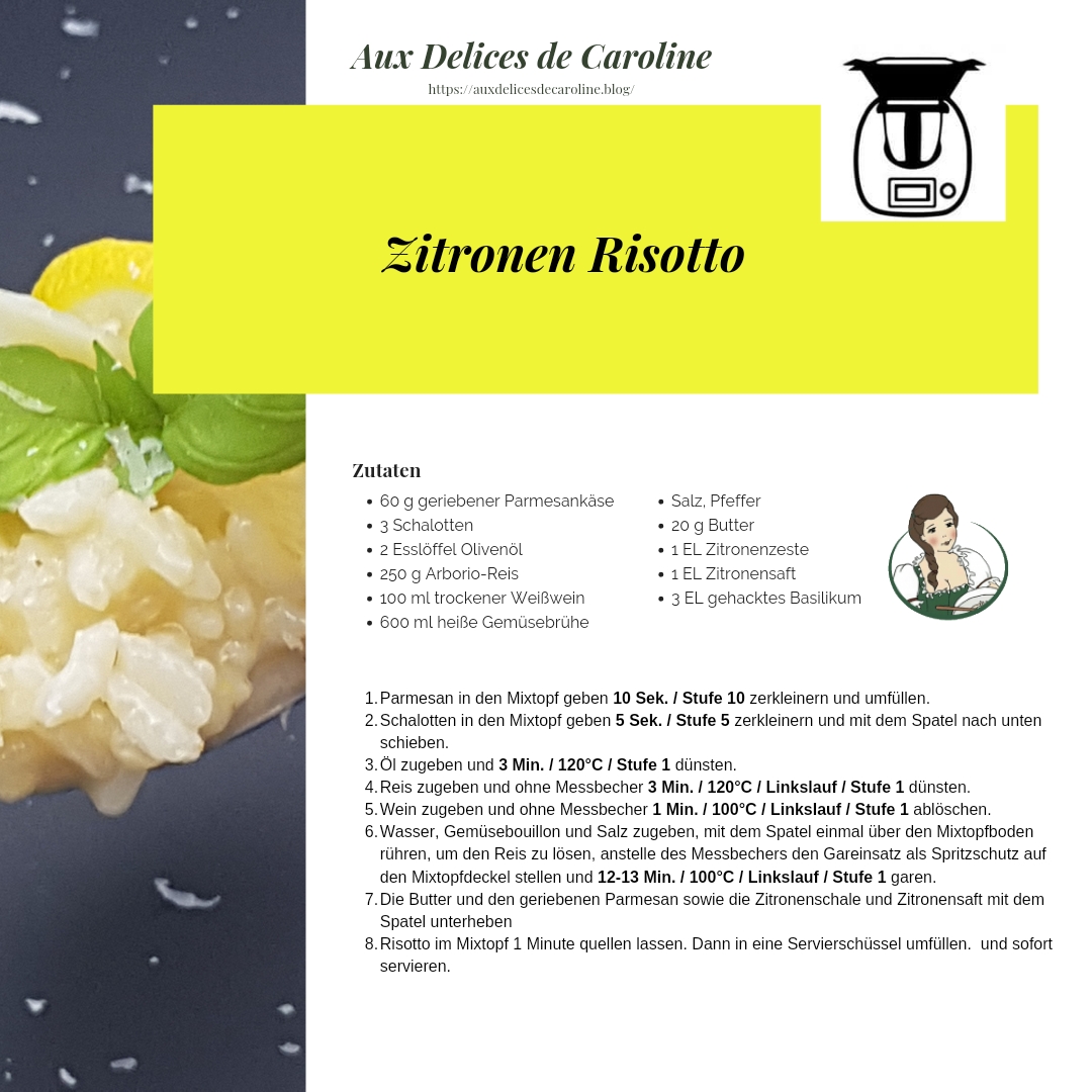 Zitronen Risotto (Traditionelle Version & Thermomix)