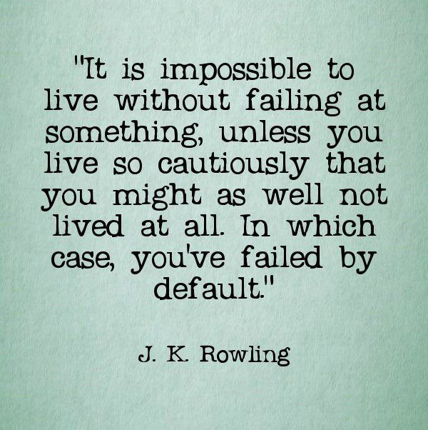 It's Ok to Fail
