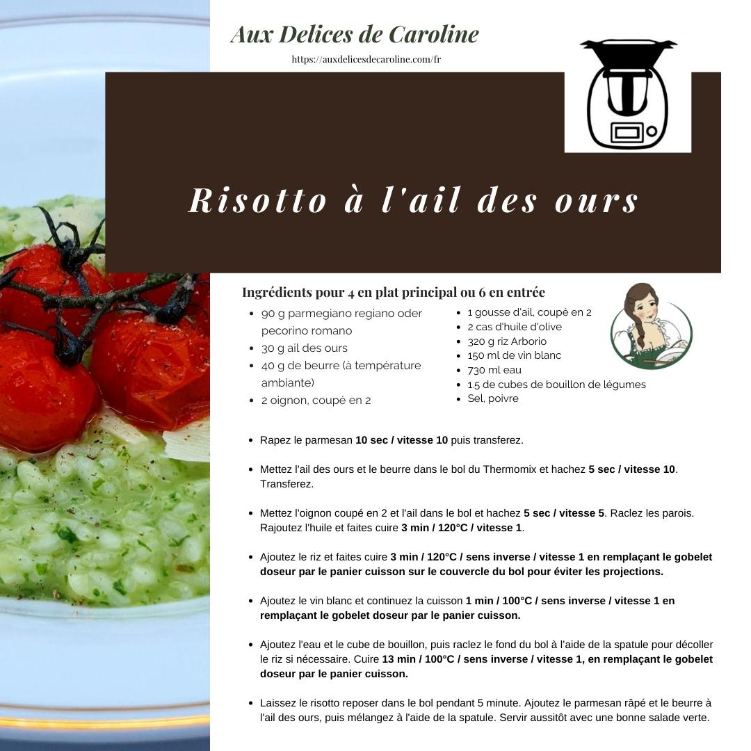 Risotto à l'ail des ours (traditionnelle & Thermomix)