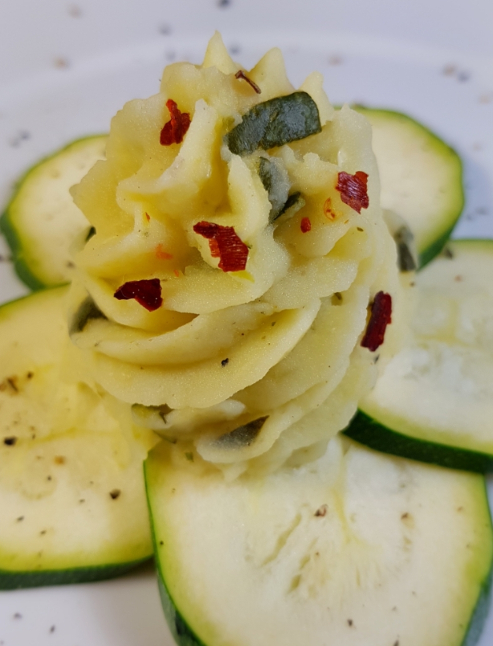 Purée de pommes de terre et courgettes (traditionelle et Thermomix)