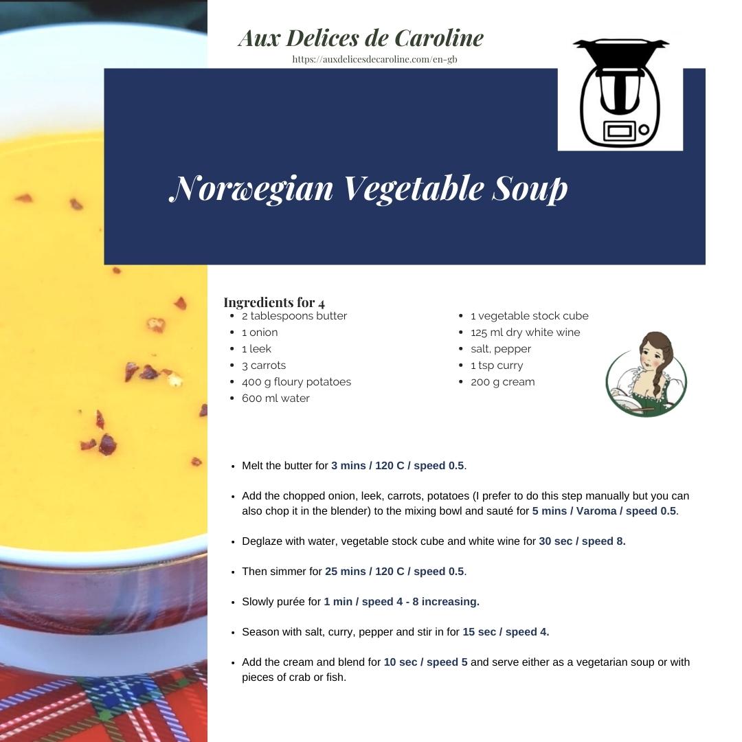 Norwegian Vegetable Soup (traditional & Thermomix)