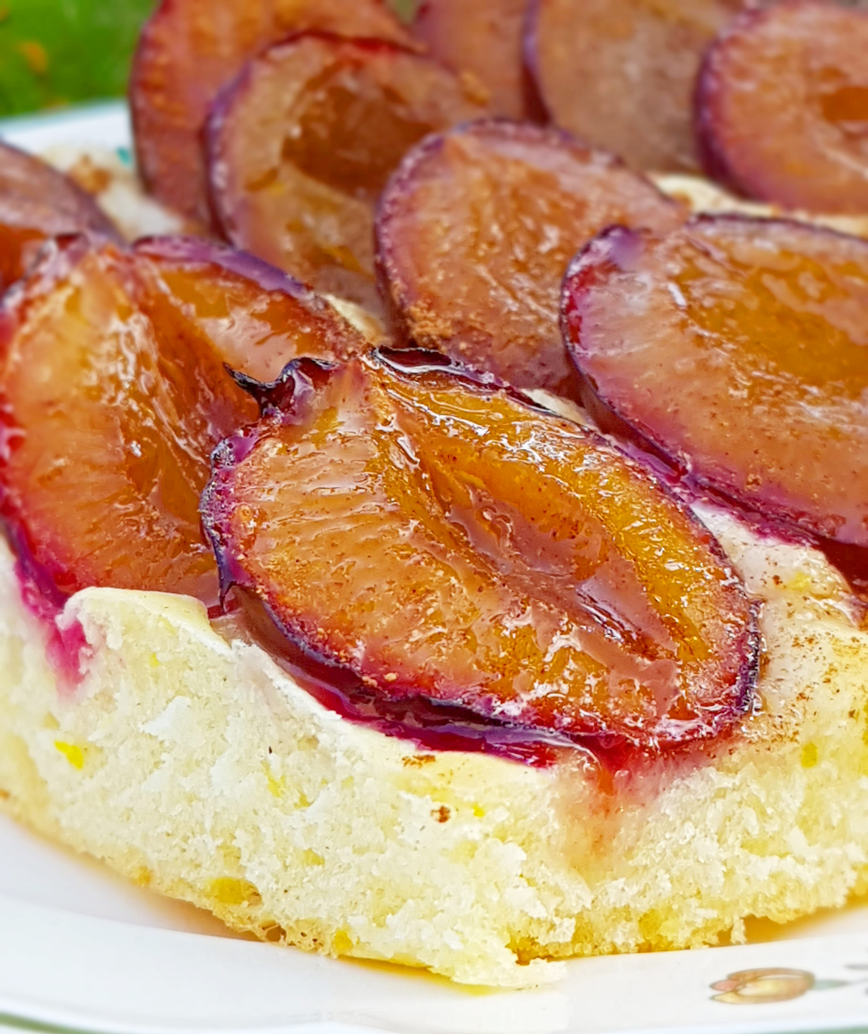 Gâteau aux quetsches / prunes bavarois (traditionelle & Thermomix)