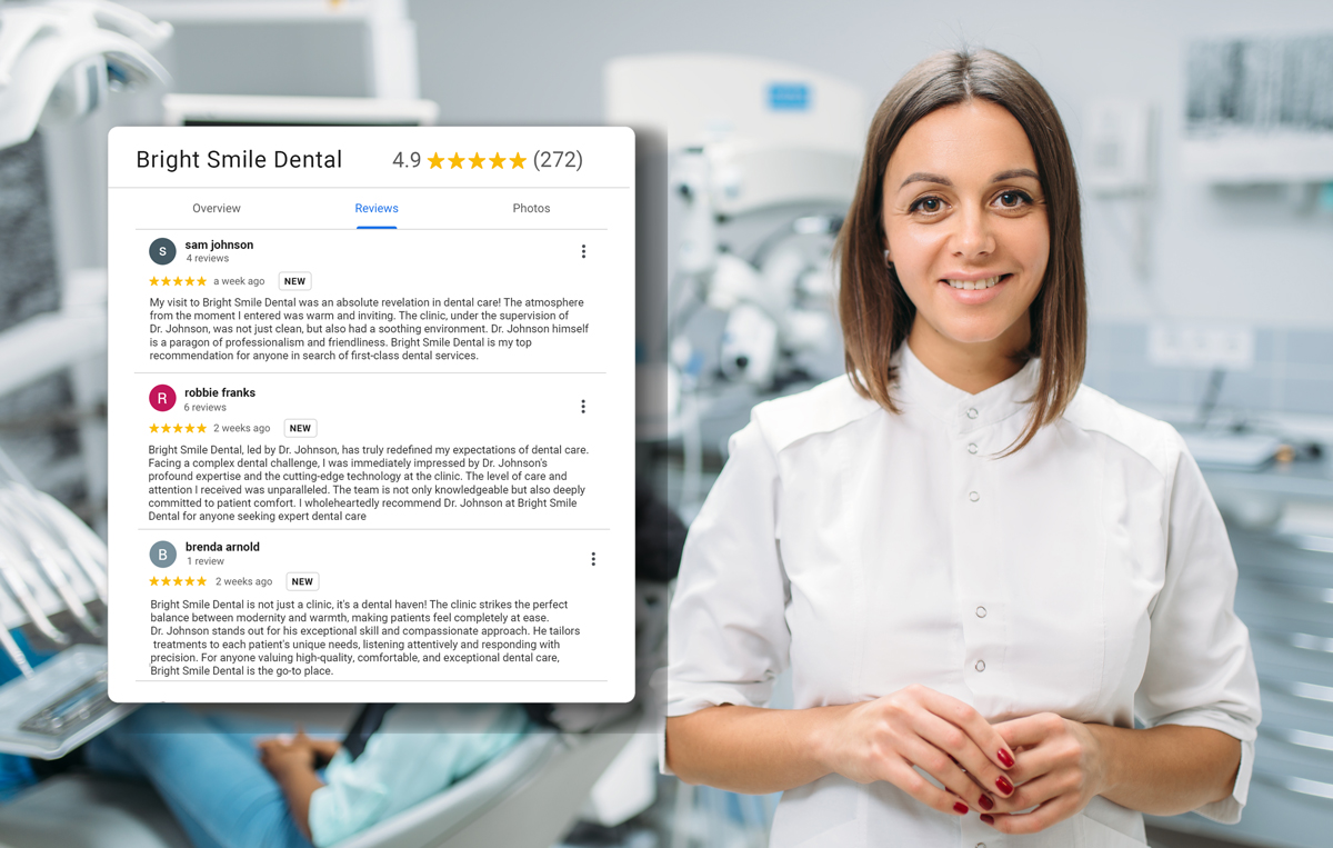 Boost positive Dental Practice reviews and rank higher in Google search results