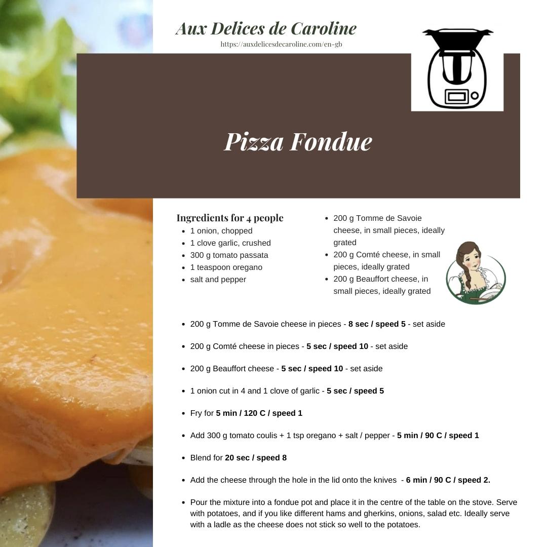 Pizza Fondue (traditional & Thermomix)