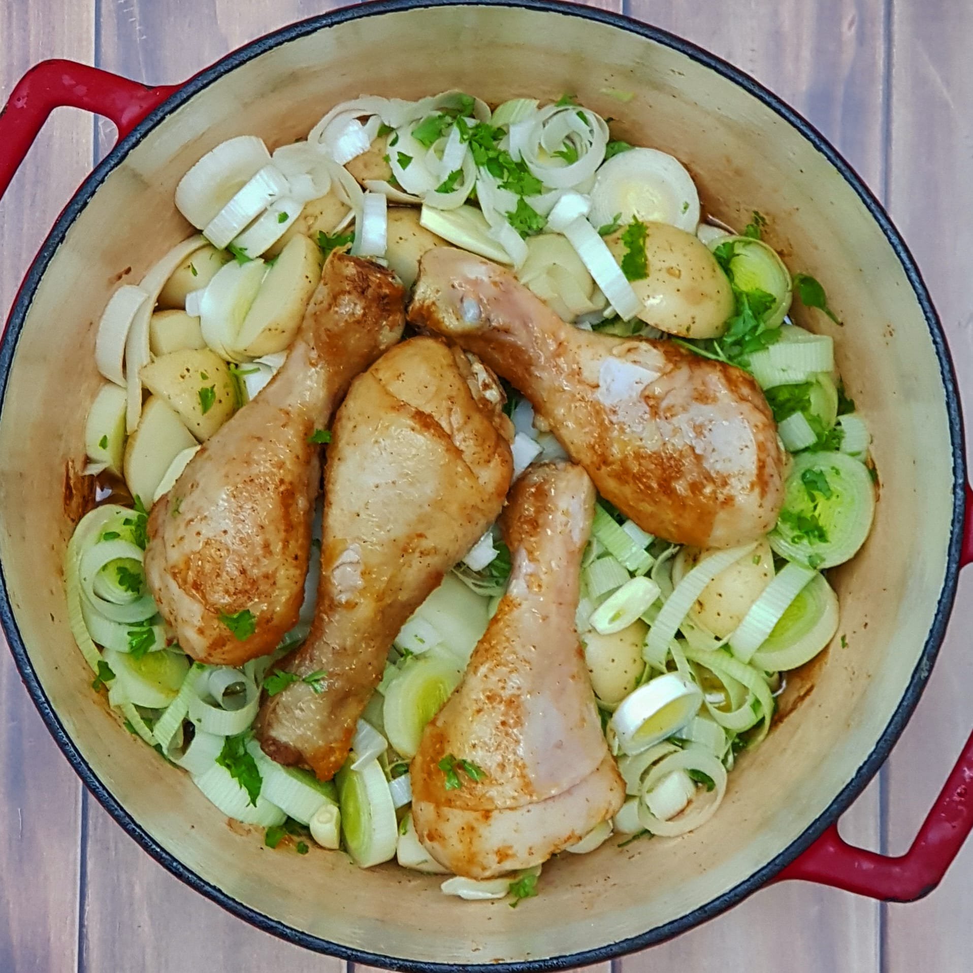 Kartoffel – Hähnchen Pfanne