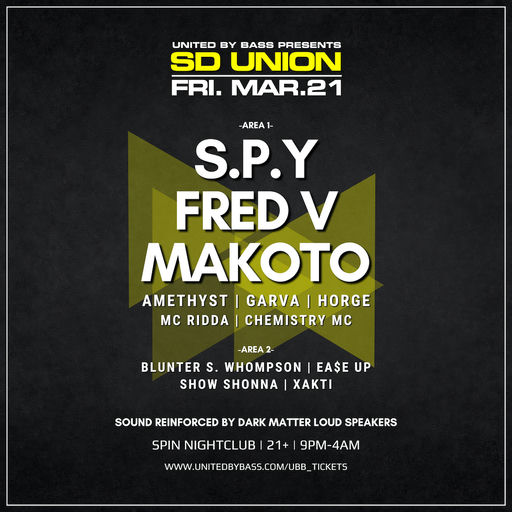 United By Bass // SD Union flyer