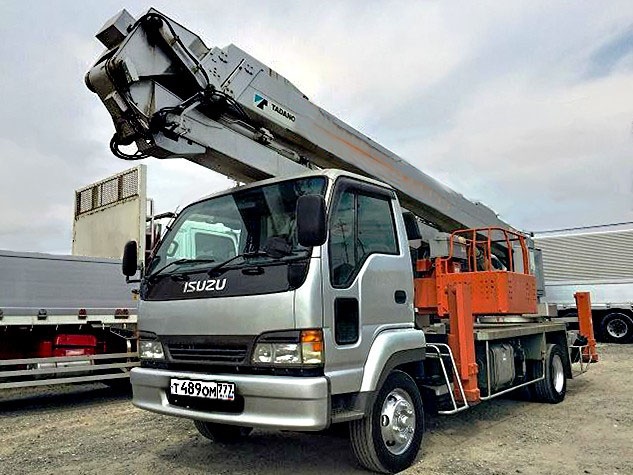 Автовышка АГП 27 м Juston на базе Isuzu Forward
