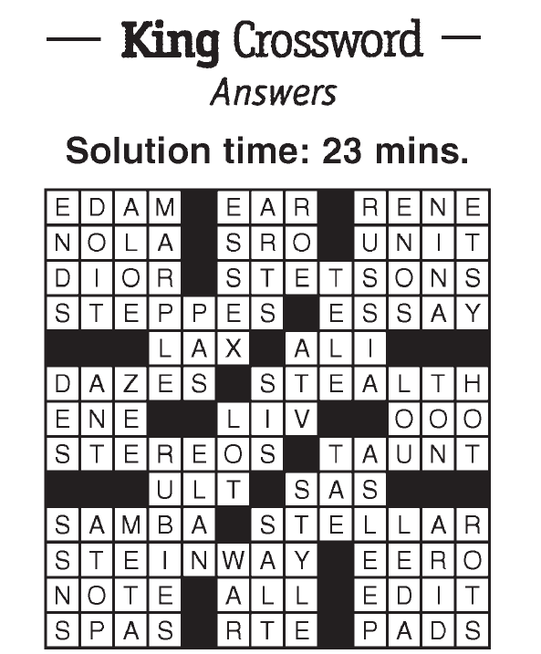 King Crossword