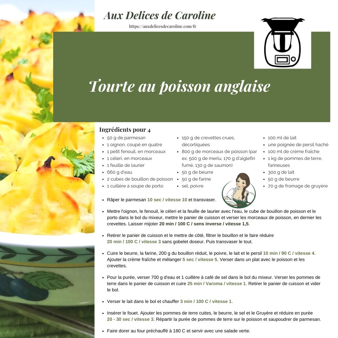 « Fish Pie » – Tourte au poisson anglaise (traditionelle & Thermomix)