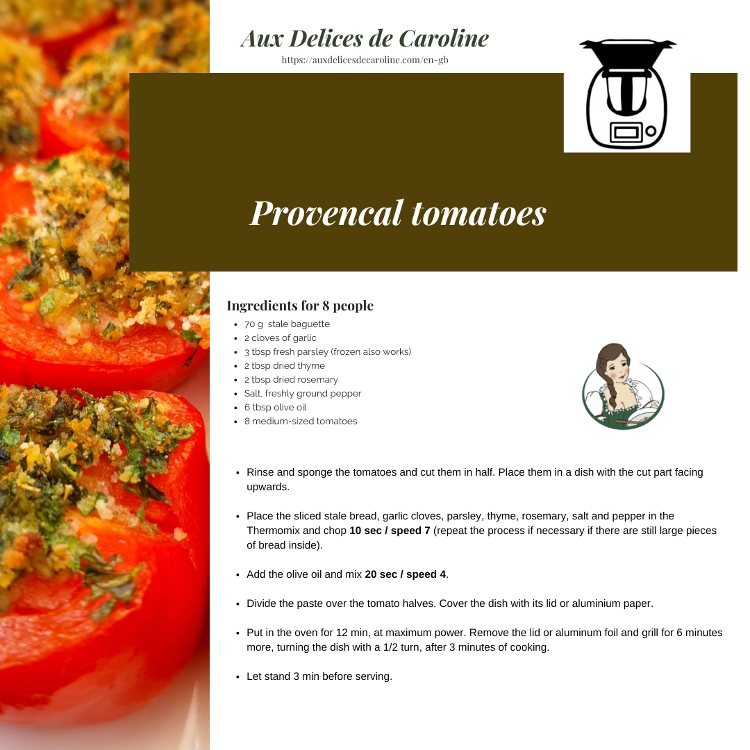 Provencal tomatoes (traditional & Themomix)