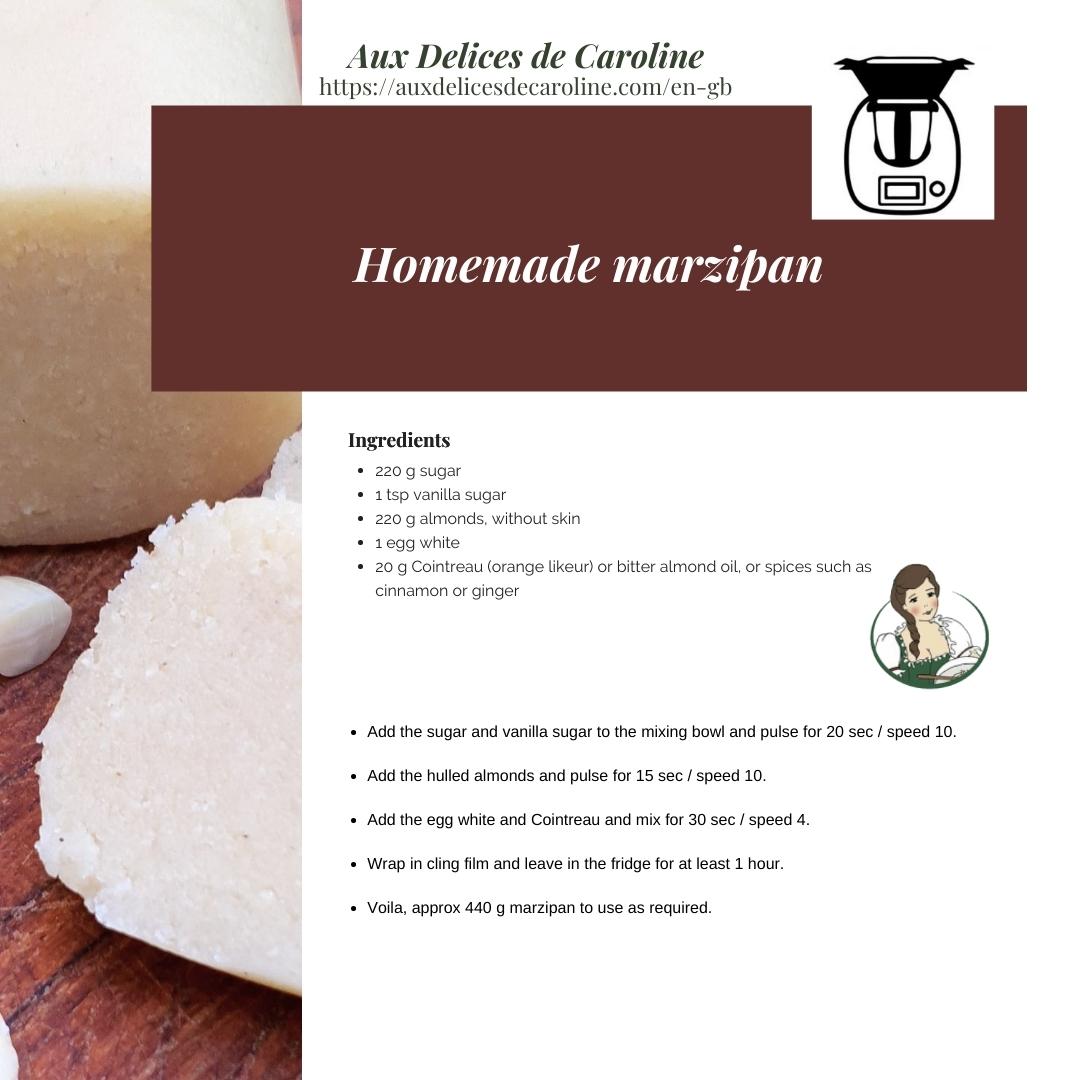 Homemade marzipan (traditional & Thermomix)