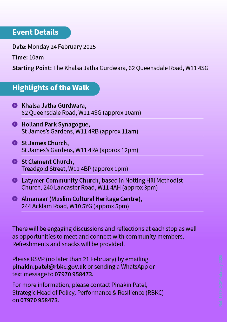 Community Faith Walk in Kensington and Chelsea