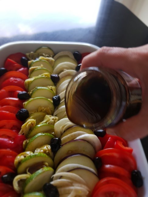 Provenzalische Tian mit Sommergemüse