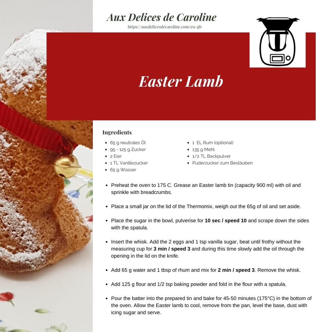 Easter lamb cake (traditional & Thermomix)