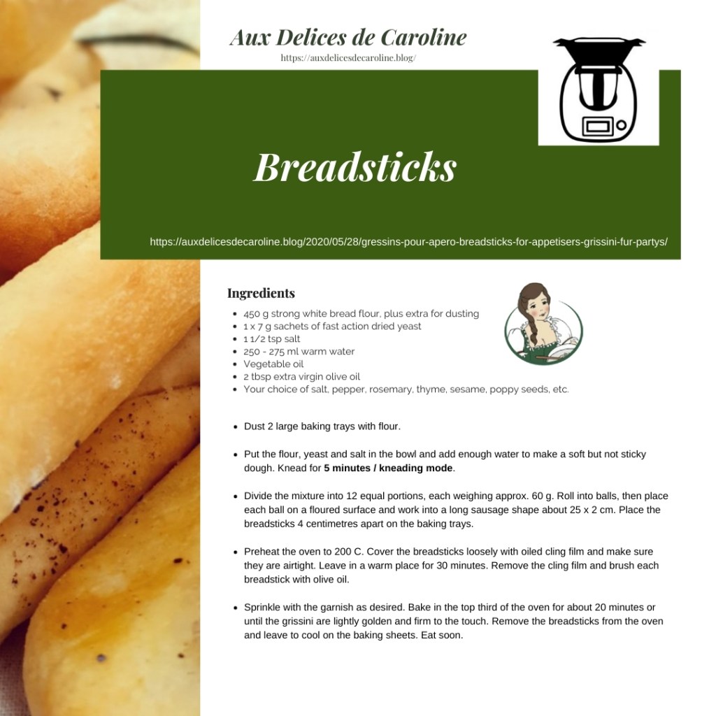 Breadsticks (Traditional & Thermomix)