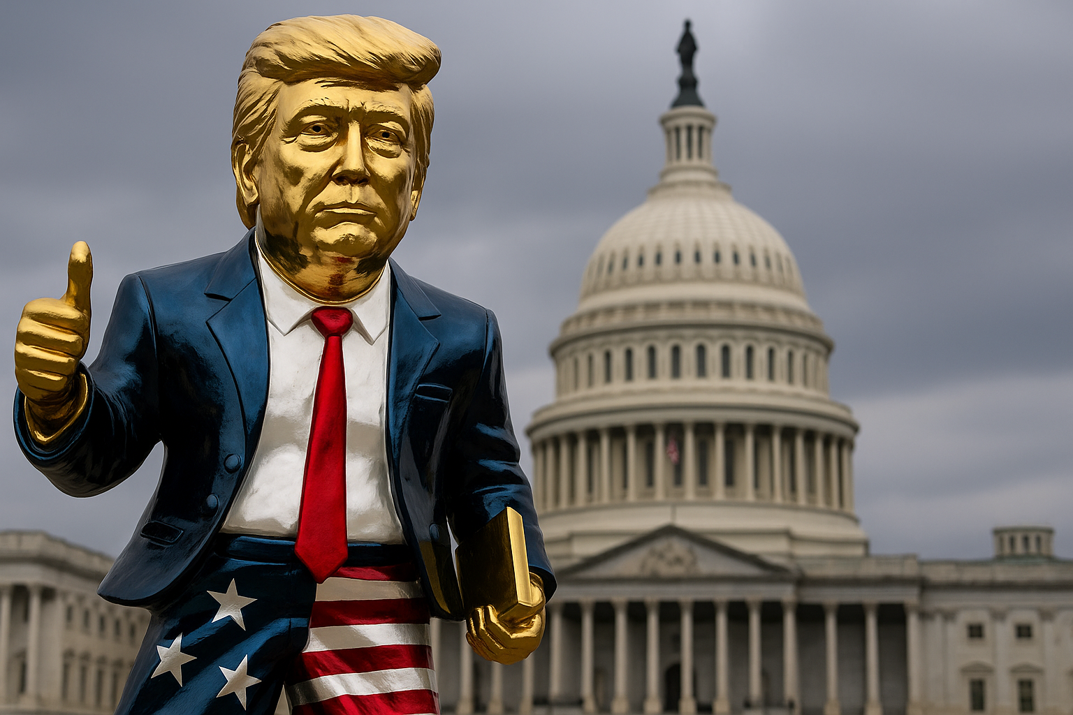 trump statue