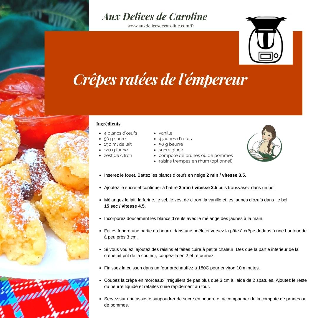 Crêpes ratées de l’émpereur - Kaiserschmarrn autrichien (Traditionelle & Thermomix)