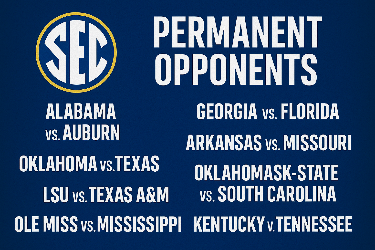 sec permanent opponents