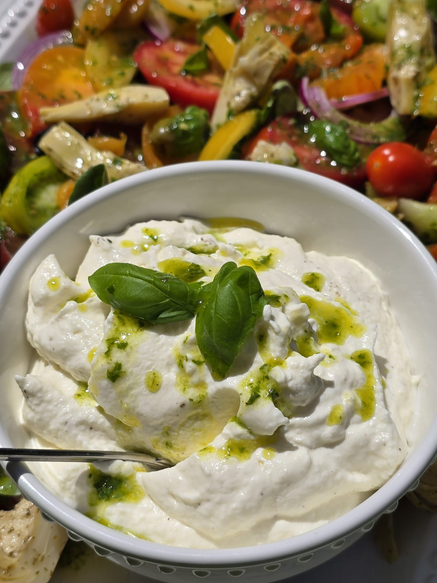 Le plateau de Burrata montée (traditionnel & Thermomix)