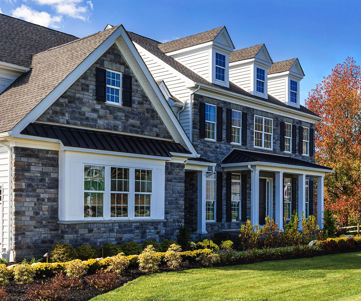 North Olmsted Ohio home with manufactured stone veneer exterior