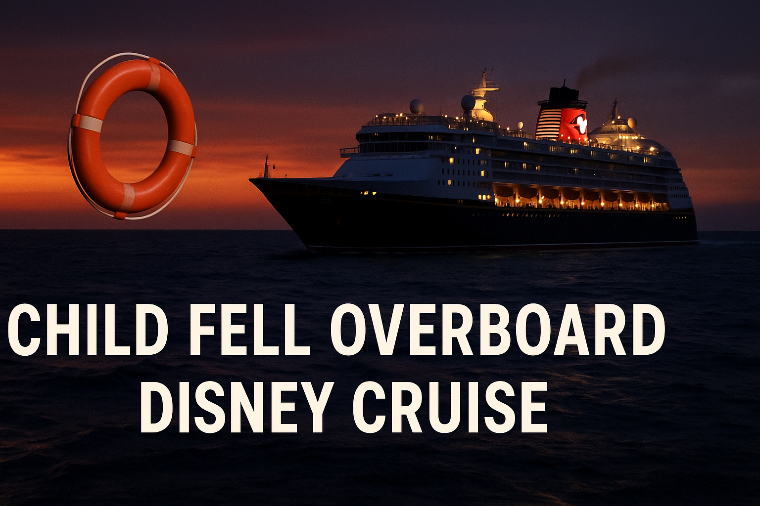 child fell overboard disney cruise