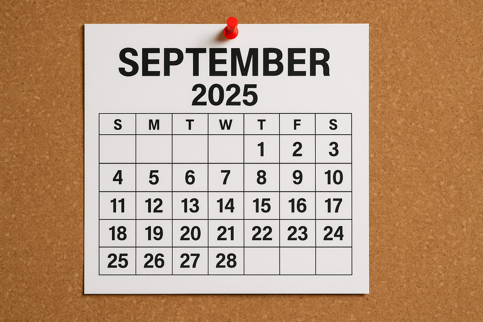 september 2025 calendar