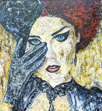 Femme aux yeux bleus