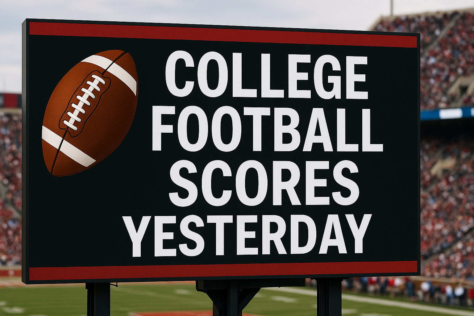 college football scores yesterday