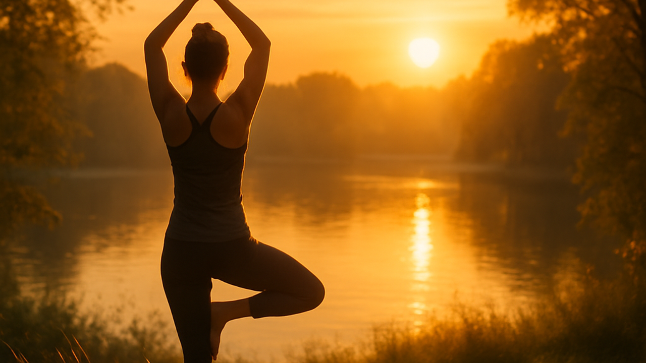 Yoga am Abend