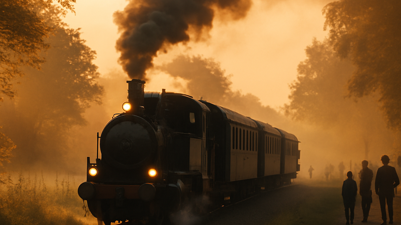 Fahrt mit der historischen Dampflok Karoline