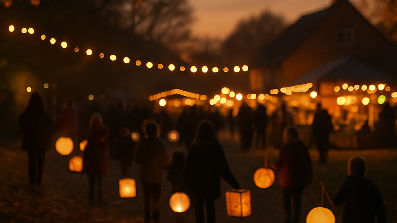 Laternenumzug zum Herbstmarkt