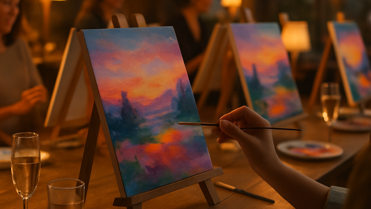 Pinselplausch – Dein kreativer Abend voller Farbe & Freude