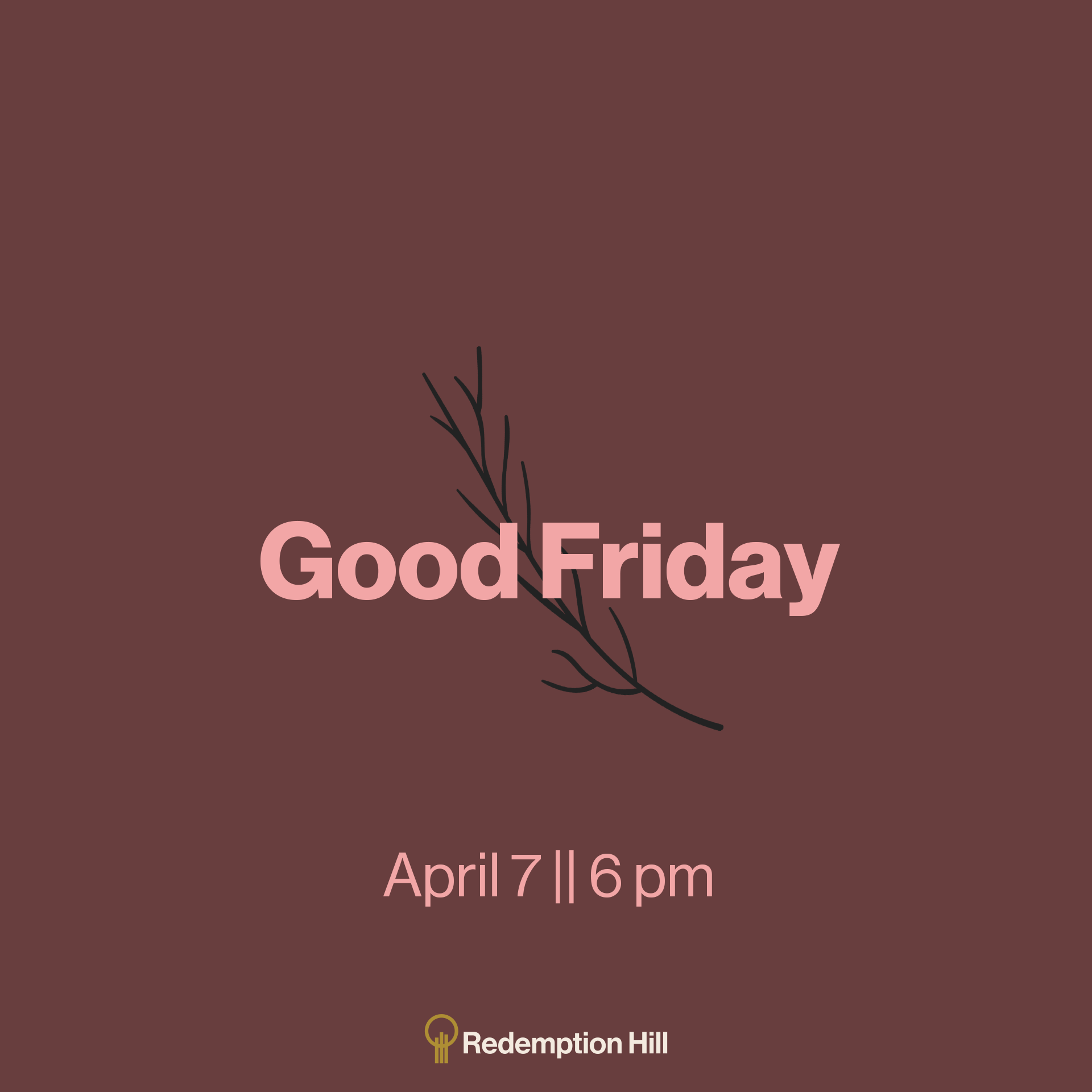 Join us, alongside Discovery Church, for a quiet, meditative Good Friday service as we remember the death of Jesus and enter into a weekend of darkness as we wait for the light of Easter.