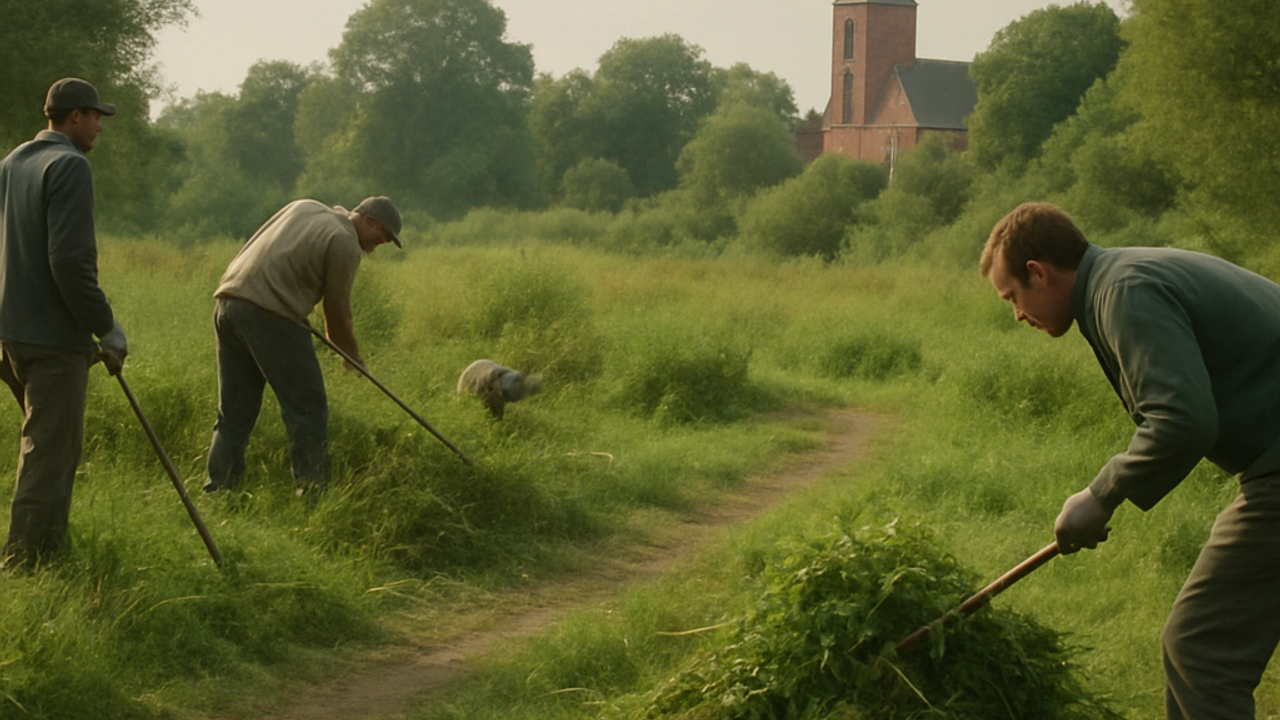Arbeitseinsatz auf dem Kamp
