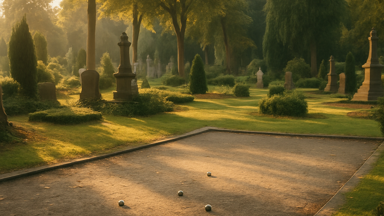 Boulen auf dem Lauenburger Friedhof
