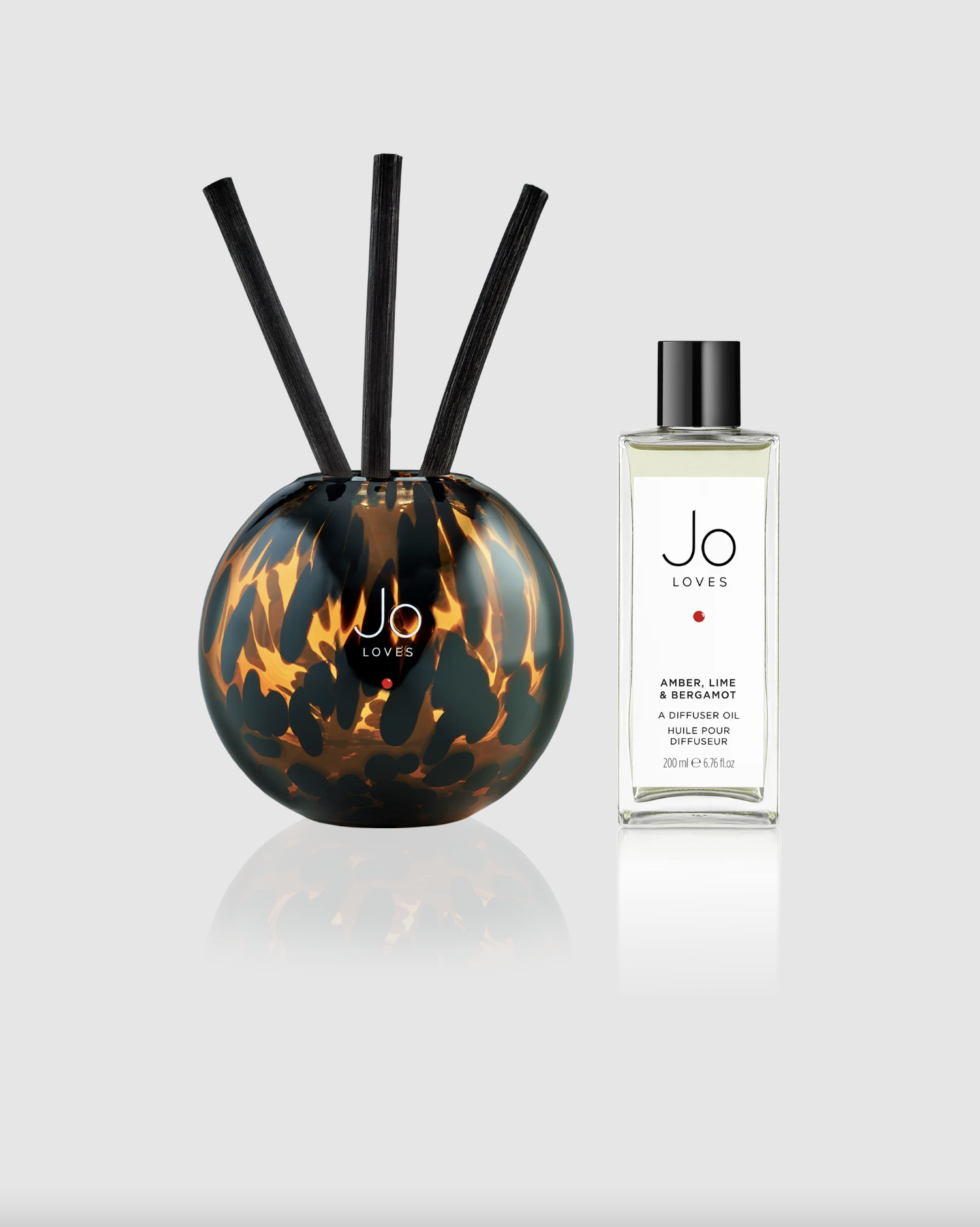 Jo Loves - A Fragrance Diffuser Set Amber, Lime & Bergamot 200ml