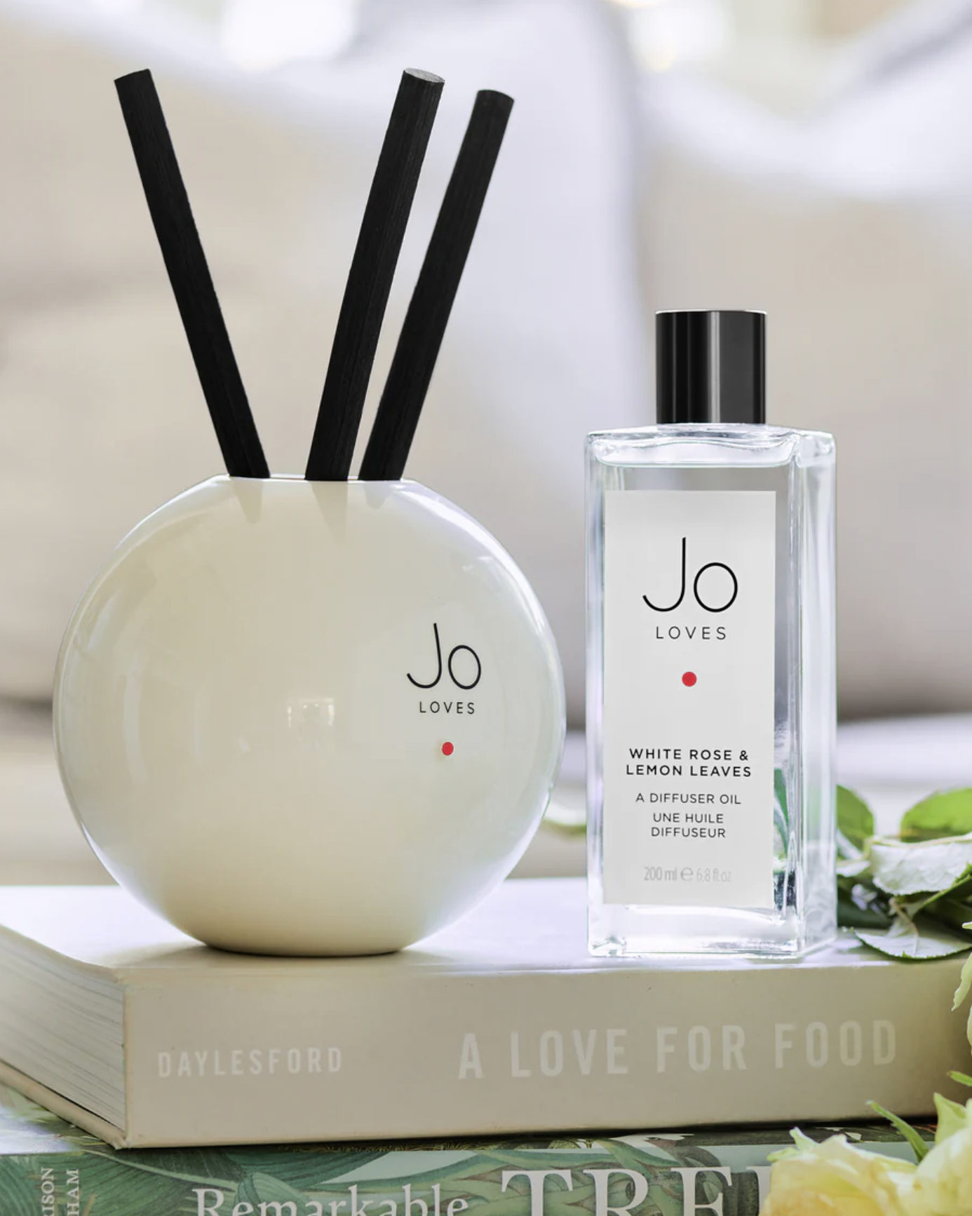 Jo Loves - A Fragrance Diffuser Refill White Rose & Lemon Leaves 200ml